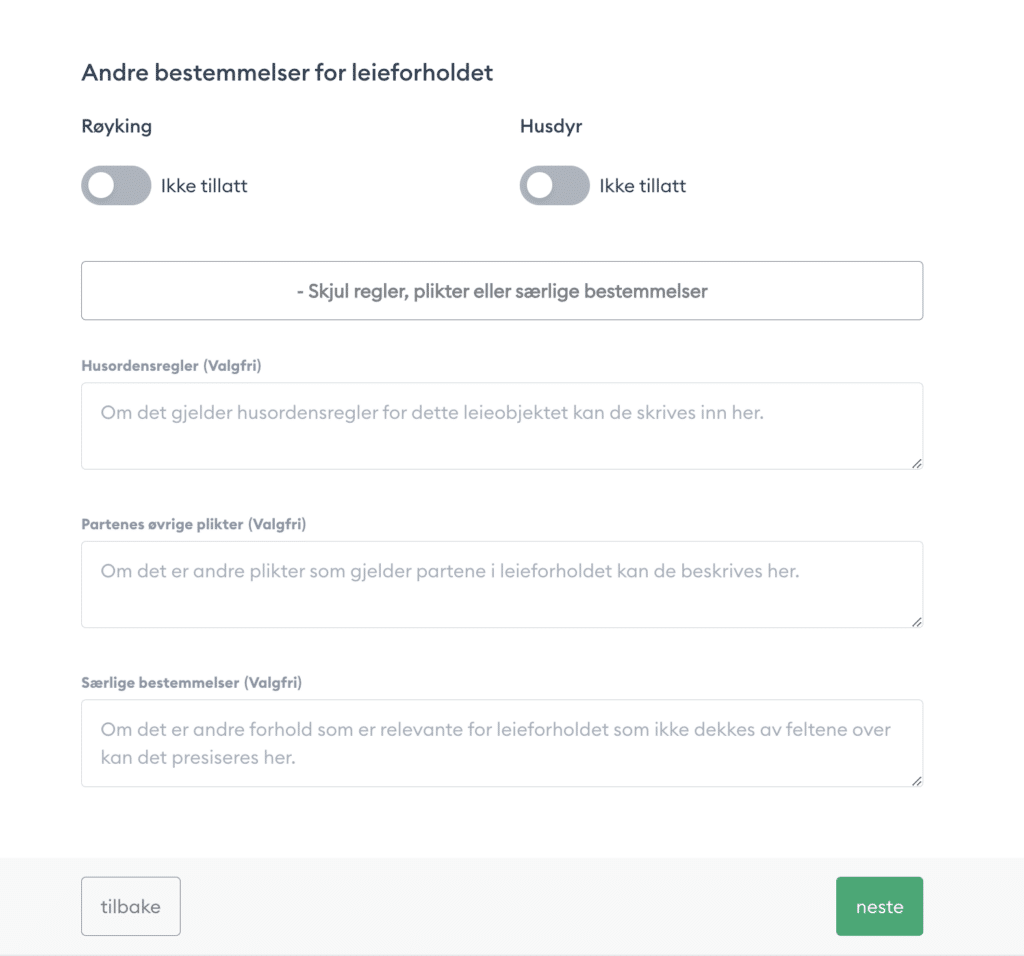 Veiledning For Utfylling Av Leiekontrakt (side2) - Husleie.no ...